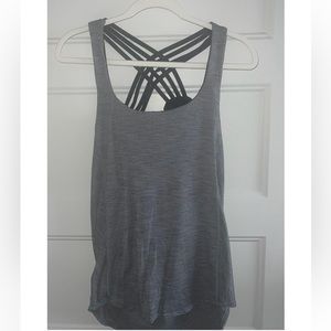Women’s Open, Scoop Back Tank Top Cross Cross Straps